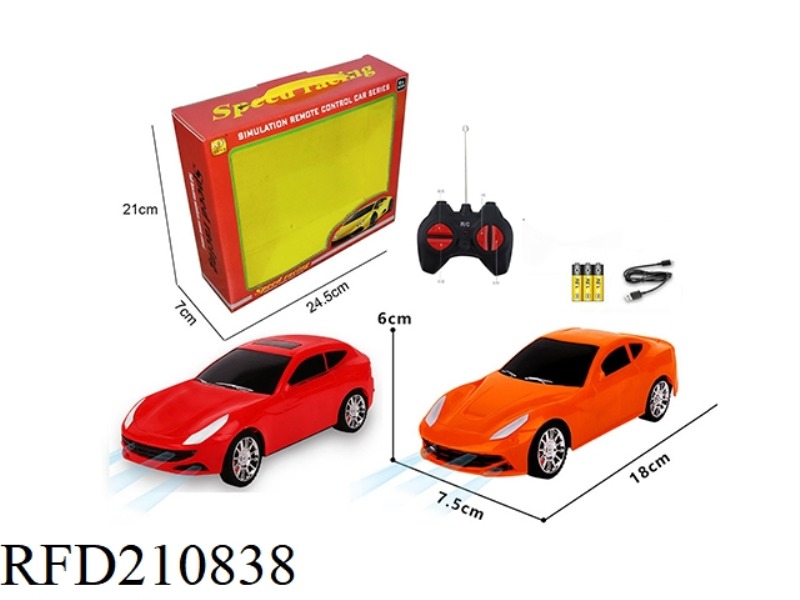 1:24 4CHANNEL WIRELESS R/C SIMULATION FERRARI WITH LIGHT