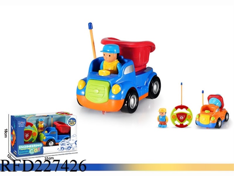 2CHANNEL CARTOON R/C TRUCK WITH LIGHT AND SOUND