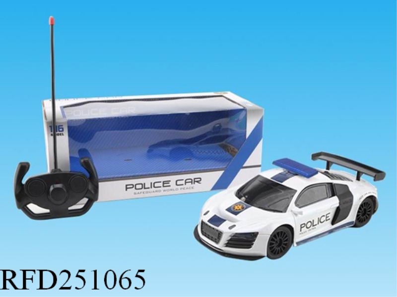 1:16 4CHANNEL R/C AUDI R8 POLICE CAR(INCLUDE BATTERY)