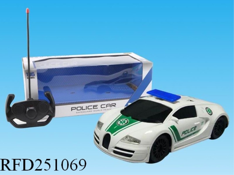 1:16 4CHANNEL R/C BUGATTI POLICE CAR(INCLUDE BATTERY)