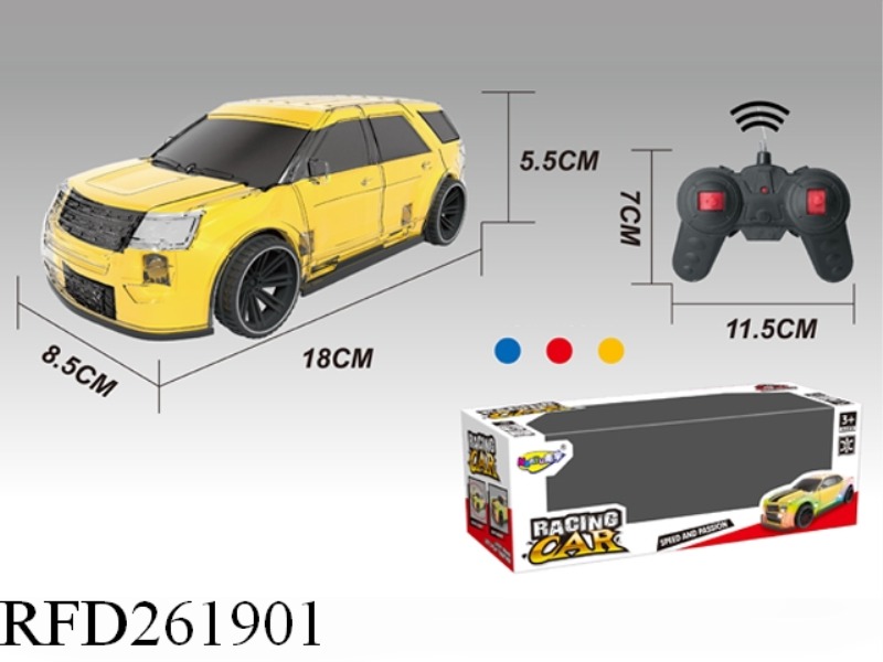 4CHANNEL R/C ROTATE SUV WITH LIGHT