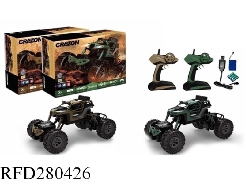 1:16 2.4G FOUR DRIVE DUAL STEERING WATERPROOF CLIMBING CAR
