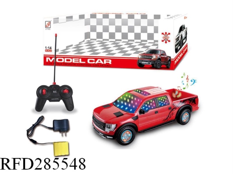 1:14 FORD PICKUP FOUR-WAY REMOTE CONTROL CAR PACK ELECTRIC WHEEL WITH LAMP
