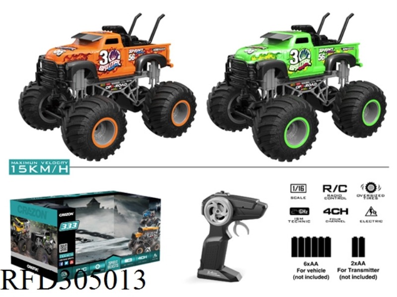 2.4G 1:16 R/C BULL WHEEL SUV(NOT INCLUDE BATTERY)