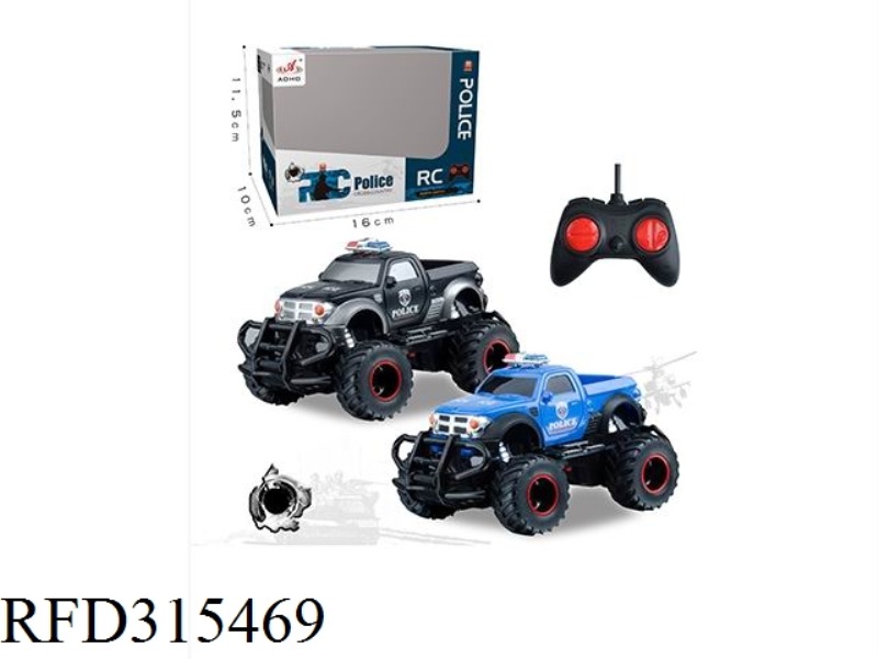 1:43 4CH MINI RC POLICE  CAR (NOT INCLUDE BATTERY)