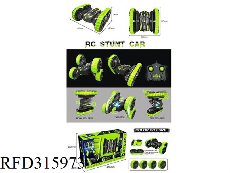 TWIST ARM STUNT DOUUBLE SIDER CAR