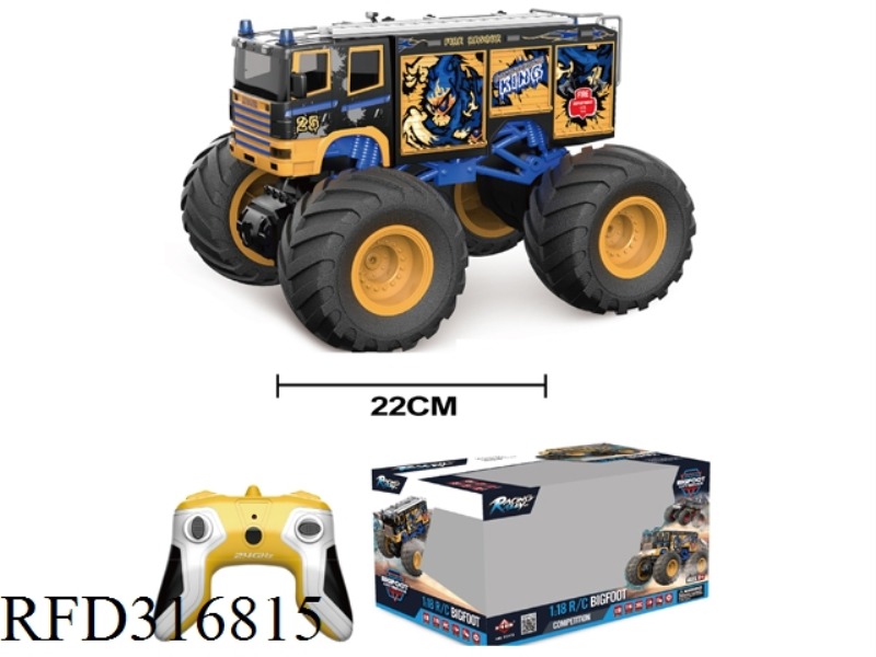 1:18 R/C BIG WHEEL CAR WITH LIGHT MUSIC(NOT INCLUDE BATTERY)