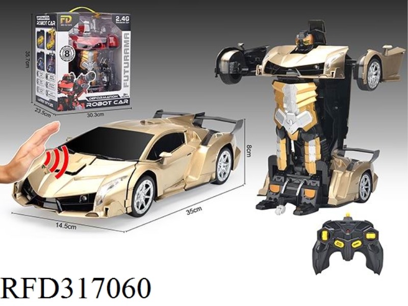 2.4G POISON DEFORMATION OPEN WINDOW BOX REMOTE CONTROL CAR WITH MUSIC INDUCTION LIGHTS