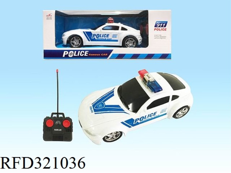 1:18 4CH R/C POLICE CAR (INCLUDE BATTERY)