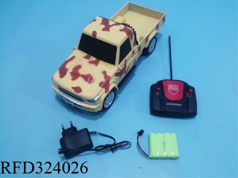 1:12 R/C 4-CH CONTROL CAMOUFLAGE PICKUP TRUCK(BATTERY INCLUDE)