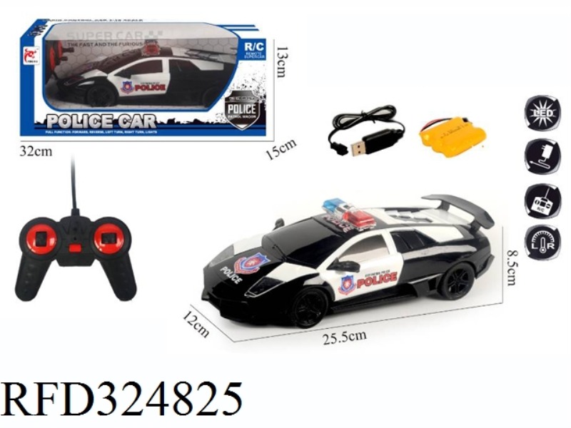 1:16 REMOTE CONTROL LIGHTING SIMULATION POLICE CAR