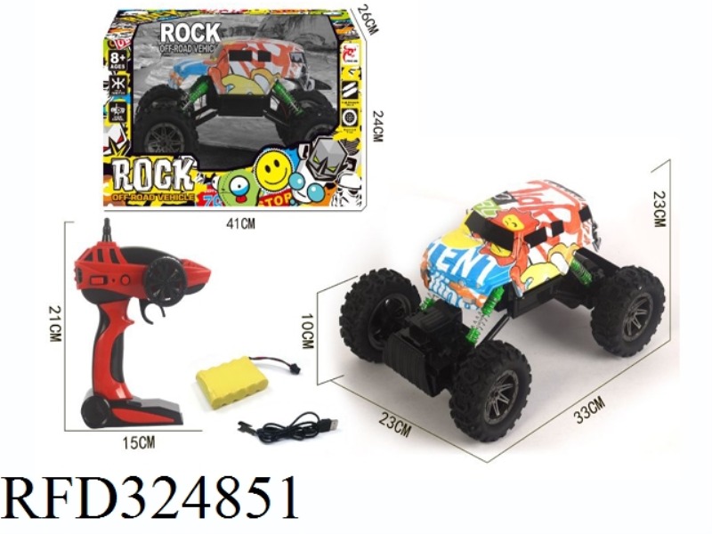 GRAFFITI REMOTE-CONTROLLED CLIMBING CAR