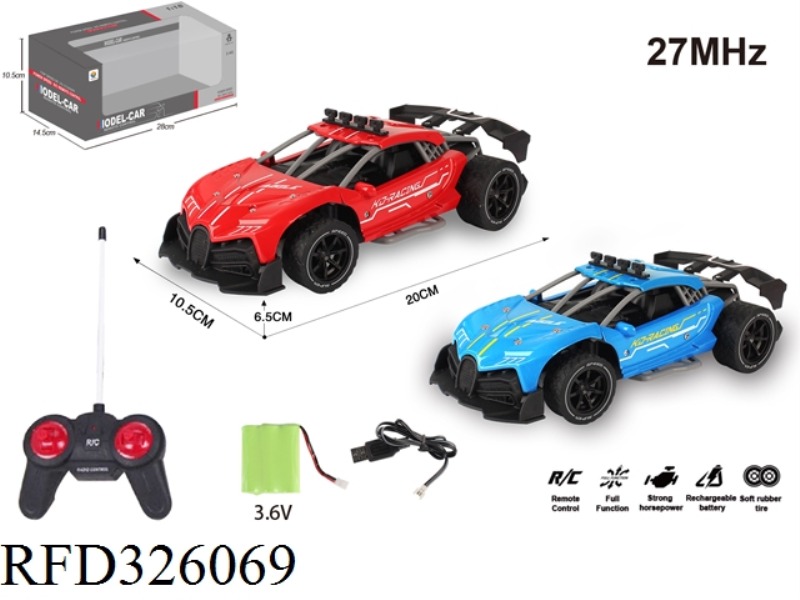 1:18 SIMULATION OF FOUR-WAY HIGH-SPEED REMOTE CONTROL CAR(INCLUDE BATTERY)