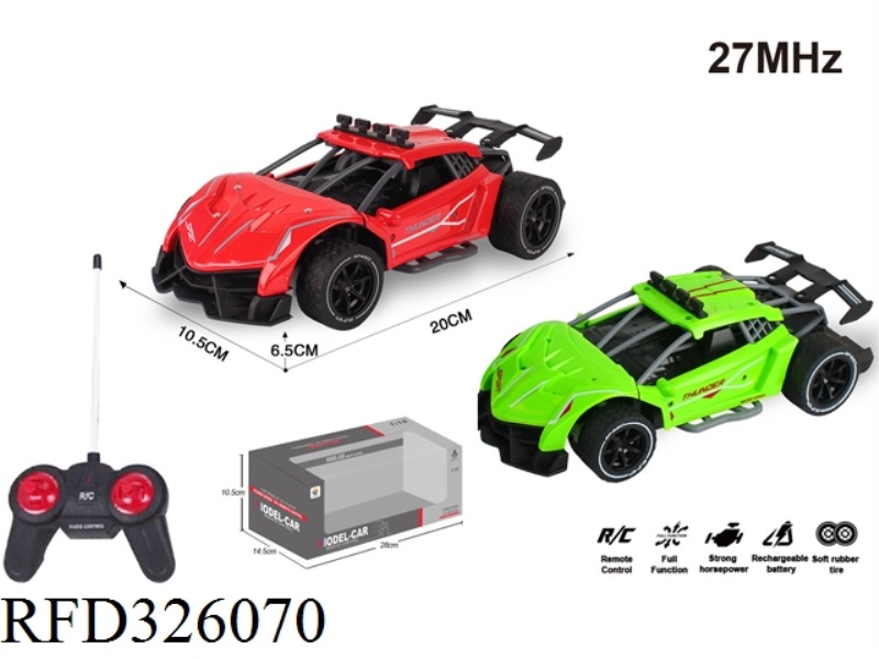 1:18 SIMULATION OF FOUR-WAY HIGH-SPEED REMOTE CONTROL CAR(NOT INCLUDE BATTERY)