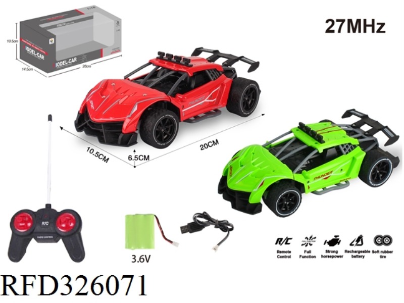 1:18 SIMULATION OF FOUR-WAY HIGH-SPEED REMOTE CONTROL CAR(INCLUDE BATTERY)