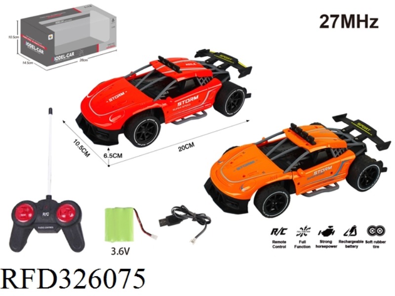 1:18 SIMULATION OF FOUR-WAY HIGH-SPEED REMOTE CONTROL CAR(INCLUDE BATTERY)