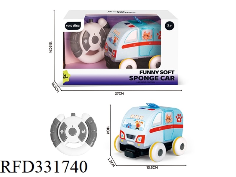 2.4G REMOTE CONTROL TWO-WAY PLUSH AMBULANCE