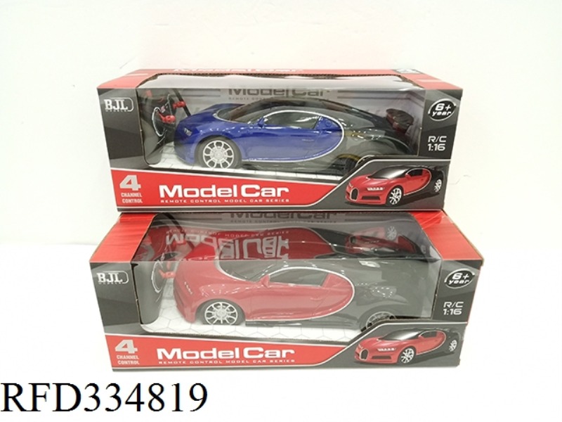 1:16 FOUR-WAY REMOTE CONTROL BUGATTI WITH LIGHT