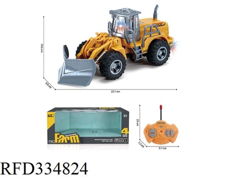 1:30 FOUR-PASS WITH LIGHT REMOTE CONTROL FLAT ARM OPEN ROAD FARMER CAR