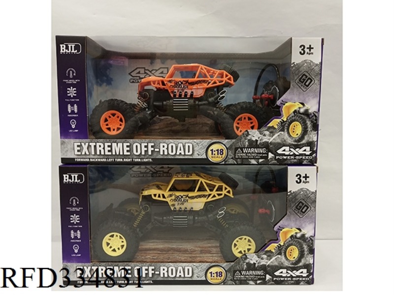 1:18 FOUR-PASS OFF-ROAD SKELETON CLIMBING CAR WITH LIGHT
