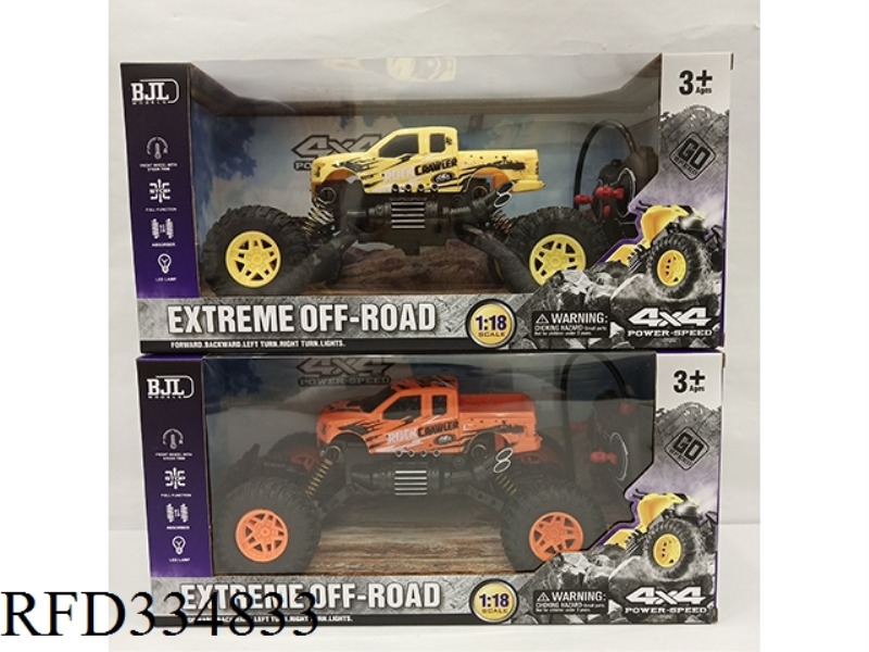 1:18 FOUR-PASS WITH LIGHT OFF-ROAD PICKUP TRUCK CLIMBING CAR