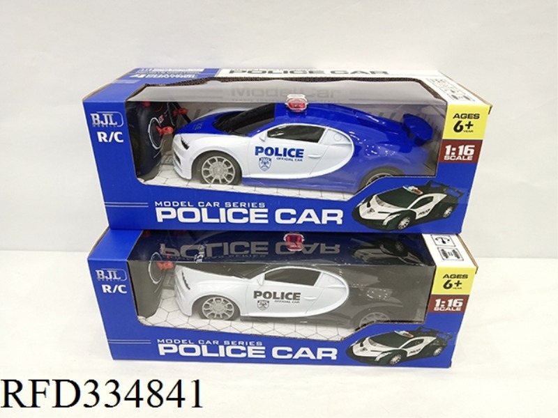 1:16 BUGATTI (POLICE CAR VERSION) FOUR-WAY WITH LIGHT WITHOUT BATTERY