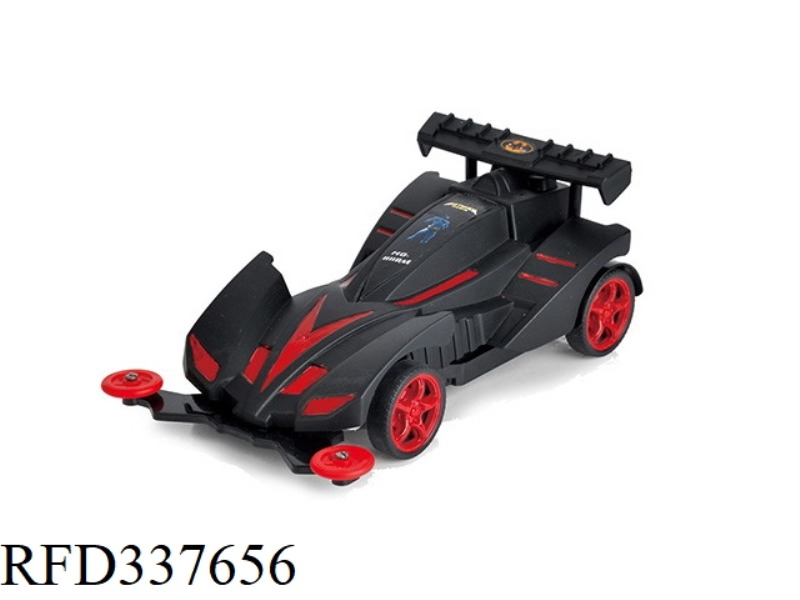 BATMAN FOUR-CHANNEL RECHARGEABLE REMOTE CONTROL CAR THREE MIXED, RED/YELLOW, REMOTE CONTROL 27MHZ