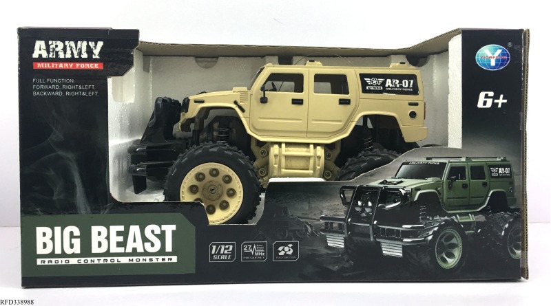1:12 RC CAR WITH RECHARGABLE BATTERY