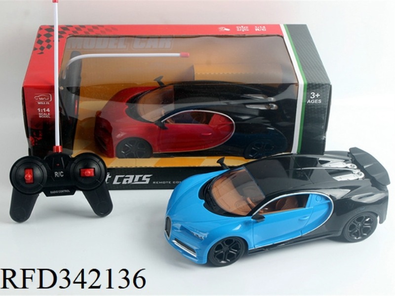 1:14 FOUR-WAY LIGHT
BUGATTI REMOTE CONTROL CAR/NOT INCLUDED
ELECTRICITY