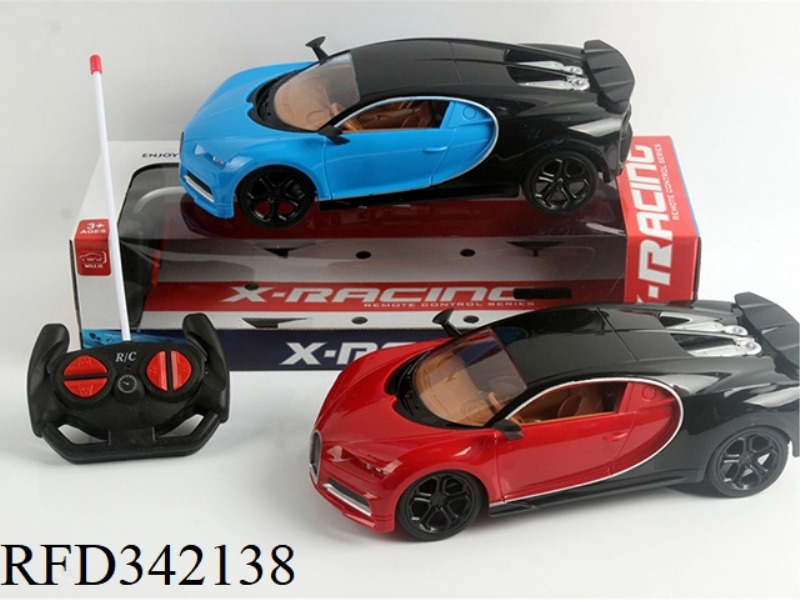 1:14 FOUR-WAY LIGHT
BUGATTI REMOTE RUN
CAR/NOT INCLUDED
ELECTRICITY