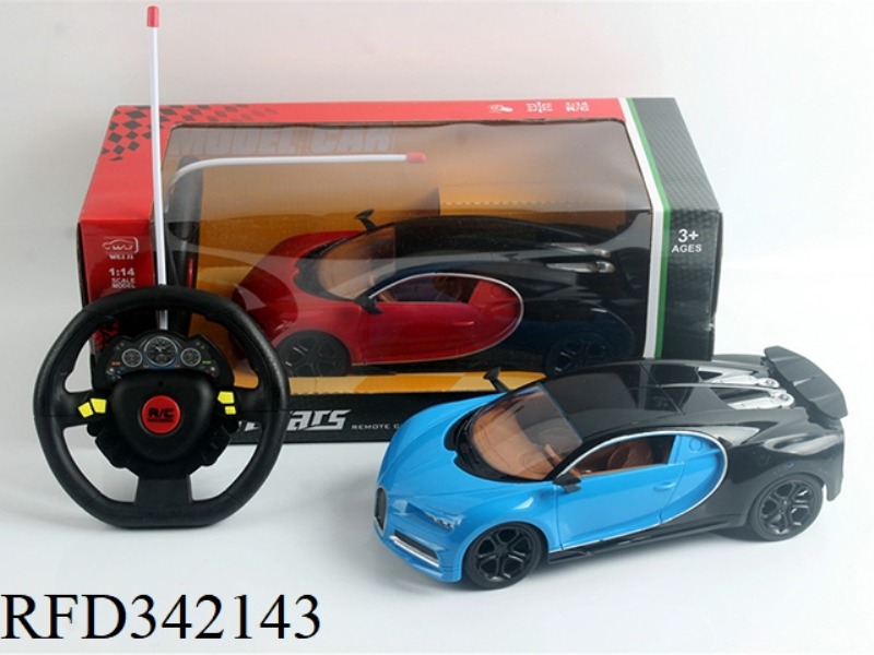 1:14 FOUR-WAY DIRECTION
DISK LIGHTS BUGATTI
REMOTE CONTROL CAR