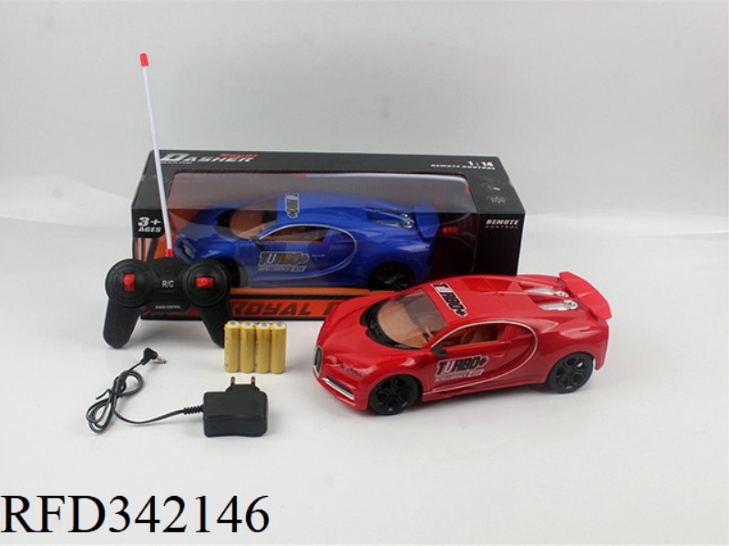 1:14 FOUR-WAY LIGHT
BUGATTI PAD PRINTING REMOTE
CONTROL CAR
(DISTRIBUTION)/PACKAGE ELECTRICITY