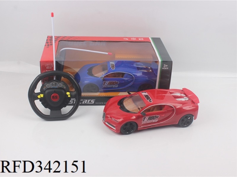 1:14 FOUR-WAY LIGHT
BUGATTI PAD PRINTING REMOTE
CONTROL CAR
STEERING WHEEL REMOTE CONTROL/NOT INC