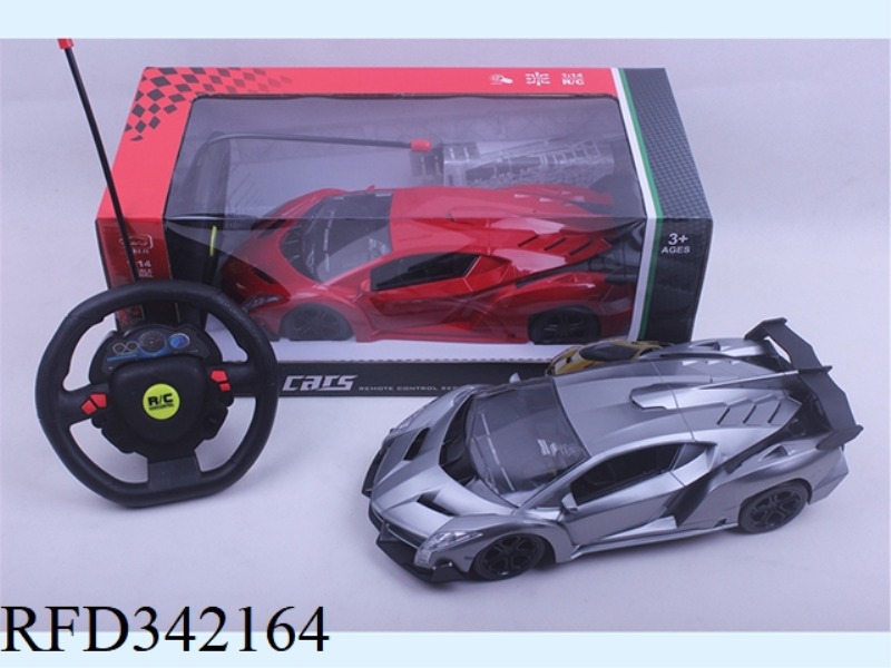 1:14 FOUR-WAY LIGHT
POISON LAMBORGHINI
REMOTE CONTROL CAR
STEERING WHEEL REMOTE CONTROL/NOT INCLU