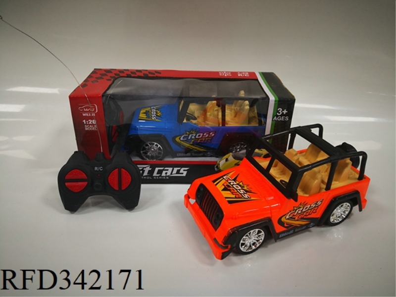 1:20 FOUR-PASS PRINTING
JEEP OFF-ROAD VEHICLE/NOT INCLUDED
ELECTRICITY