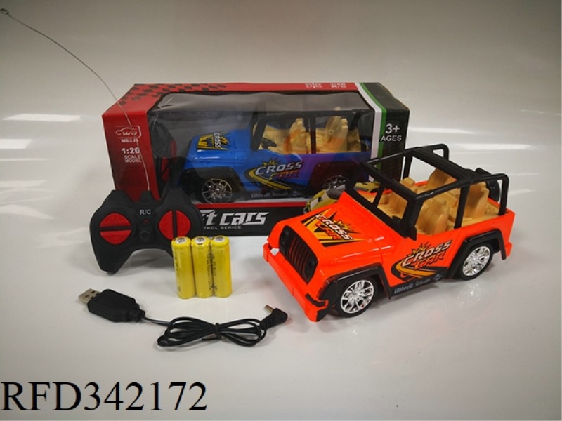 1:20 FOUR-PASS PRINTING
JEEP OFF-ROAD VEHICLE/PACKAGE BATTERY