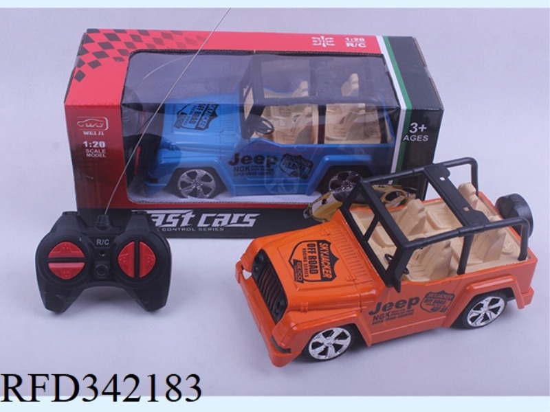 1:20 FOUR-WAY WRANGLER
HUMAN REMOTE CONTROL CAR/NOT INCLUDED
ELECTRICITY