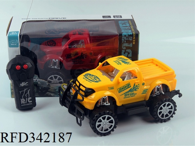 1:16 TWO PASS BIG FEET
PICKUP OFF-ROAD REMOTE CONTROL
CAR/NOT INCLUDED
ELECTRICITY
