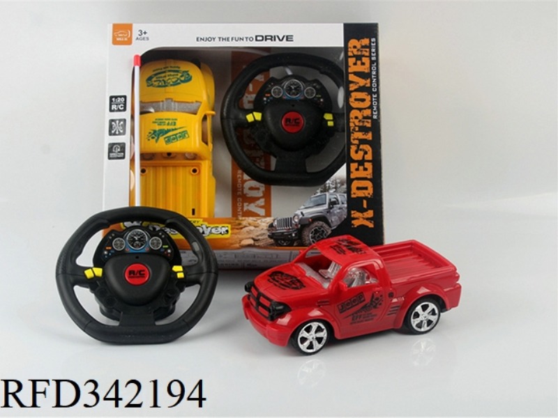 1:20 FOUR-WAY REMOTE CONTROL
PICKUP TRUCK
(STEERING WHEEL REMOTE CONTROL
GIFT BOX)/NOT INCLUDED