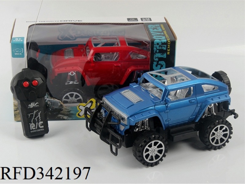 1:16 TWO PASS BIG FEET
HUMMER OFF-ROAD REMOTE CONTROL
CAR/NOT INCLUDED
ELECTRICITY