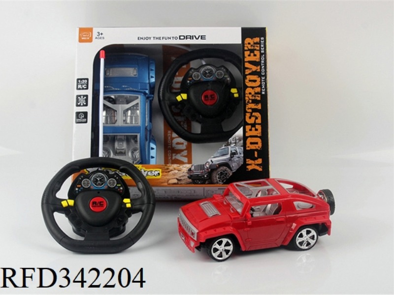 1:20 FOUR-WAY REMOTE CONTROL
HUMMER
(STEERING WHEEL REMOTE CONTROL
GIFT BOX)/NOT INCLUDED
ELECTR
