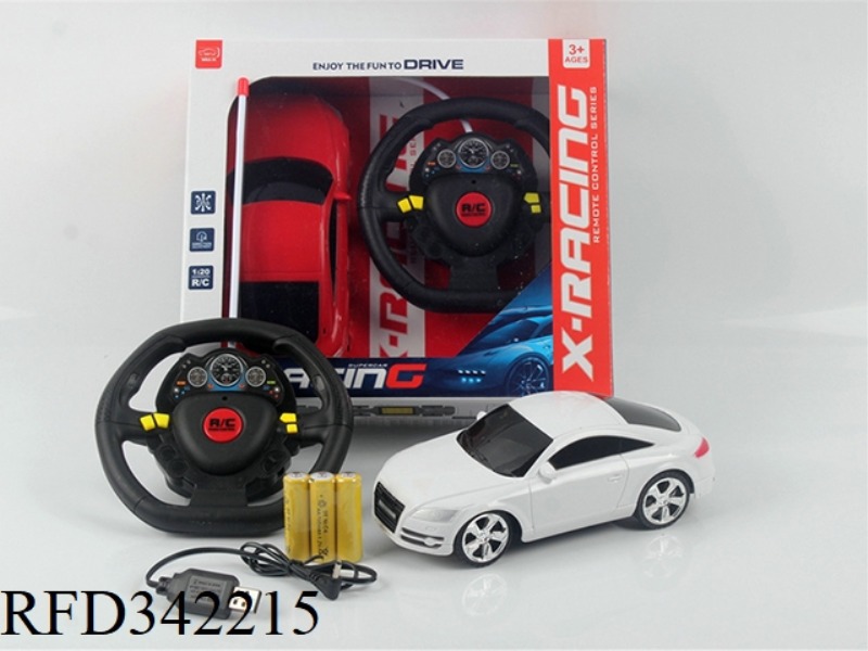 1:20 FOUR-WAY REMOTE CONTROL
AUDI TT SPORTS CAR
(STEERING WHEEL REMOTE CONTROL
GIFT BOX)/INCLUDE