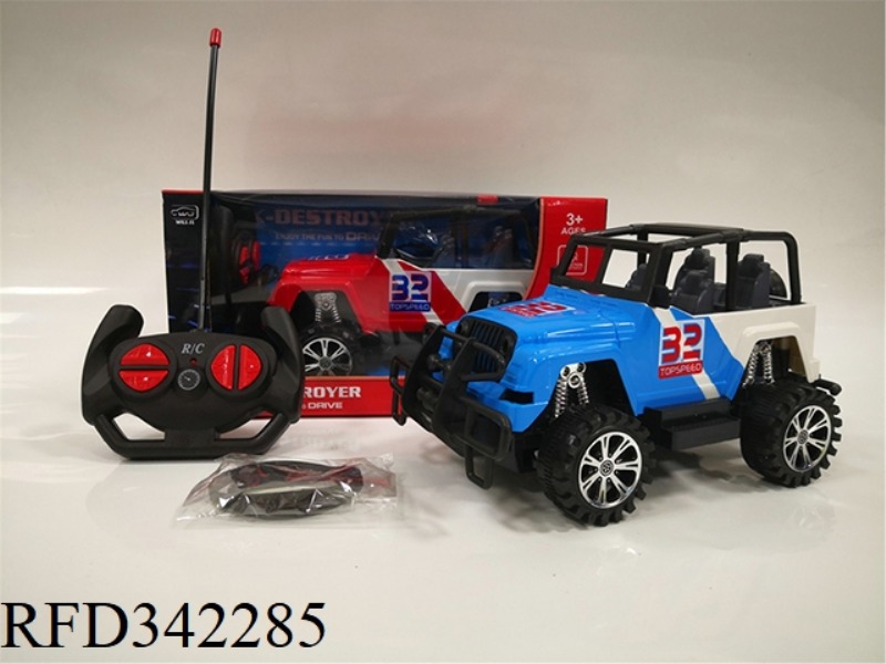 1:16 FOUR-WAY BIG WHEEL
WRANGLER REMOTE CONTROL CAR