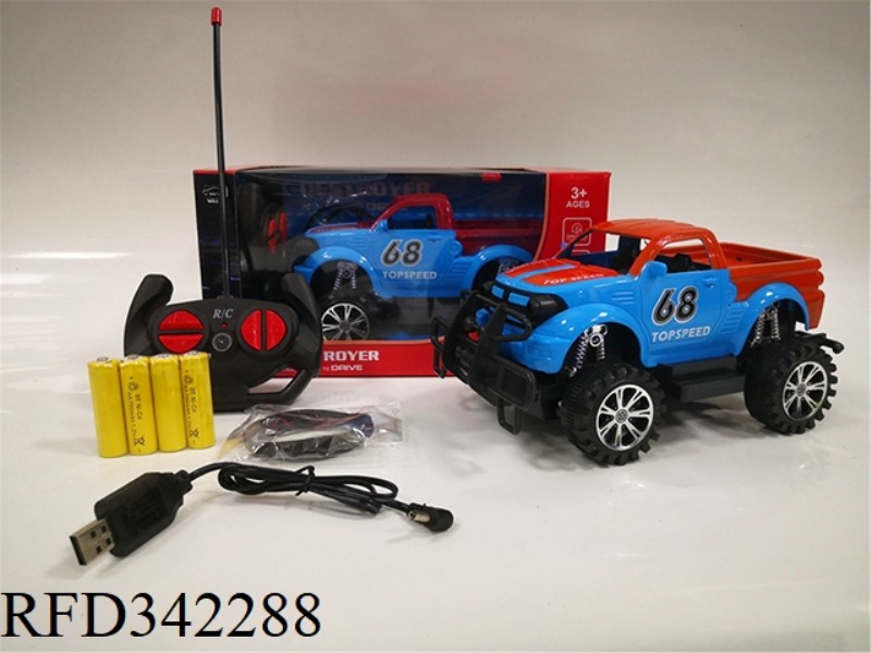 1:16 FOUR-WAY BIG WHEEL
PICKUP REMOTE CONTROL CAR (
POWER DISTRIBUTION)/PACKAGE ELECTRICITY