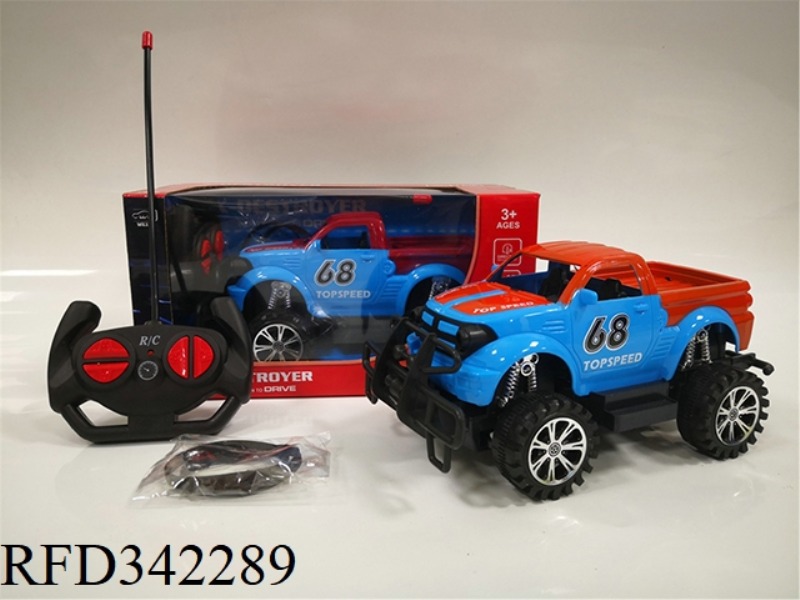 1:16 FOUR-WAY BIG WHEEL
PICKUP REMOTE CONTROL CAR