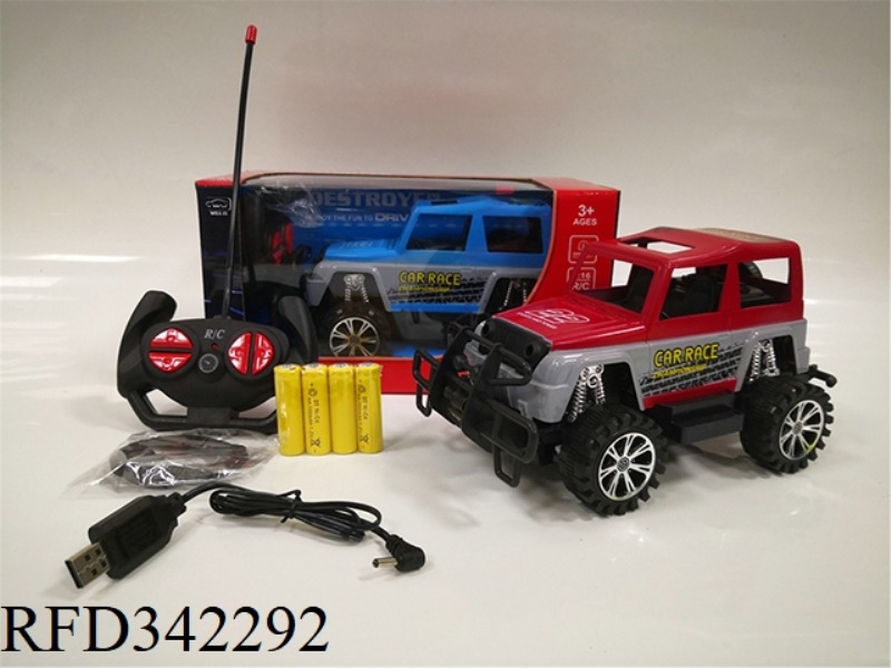 1:16 FOUR-WAY BIG WHEEL
CHEROKEE REMOTE CONTROL CAR
(DISTRIBUTION)/PACKAGE ELECTRICITY