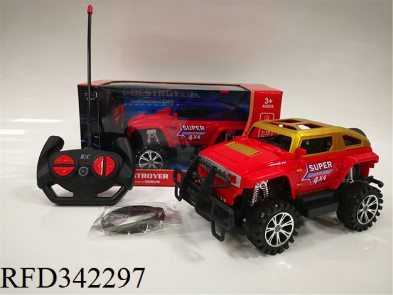 1:16 FOUR-WAY BIG WHEEL
HUMMER REMOTE CONTROL CAR