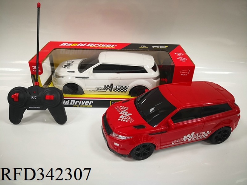 1:14 FOUR-WAY LIGHT
LAND ROVER AURORA REMOTE CONTROL
CAR/NOT INCLUDED
ELECTRICITY