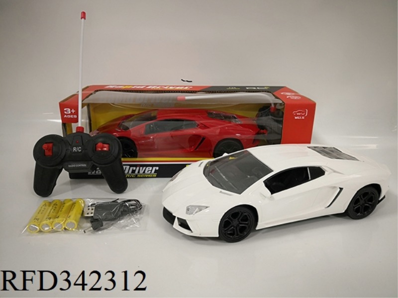 1:14 FOUR-WAY LIGHT
LAMBORGHINI REMOTE
CAR
(WITH USB CHARGING)/INCLUDE BATTERY
