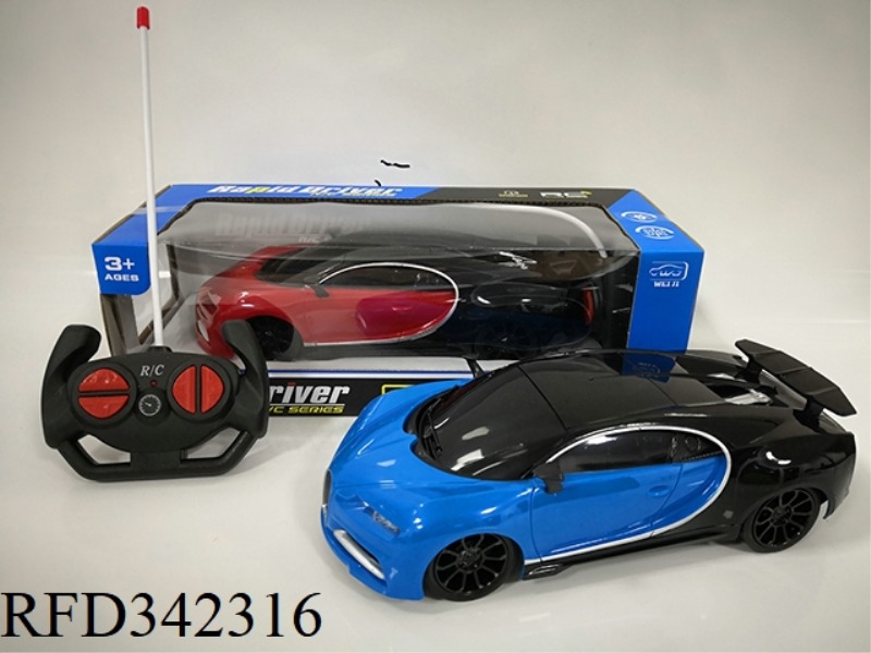 1:16 FOUR-WAY LIGHT
BUGATTI REMOTE CONTROL CAR/NOT INCLUDED
ELECTRICITY